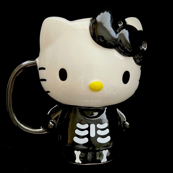 Super Cute Hello Kitty Skeleton Mug - Picture 1 of 3